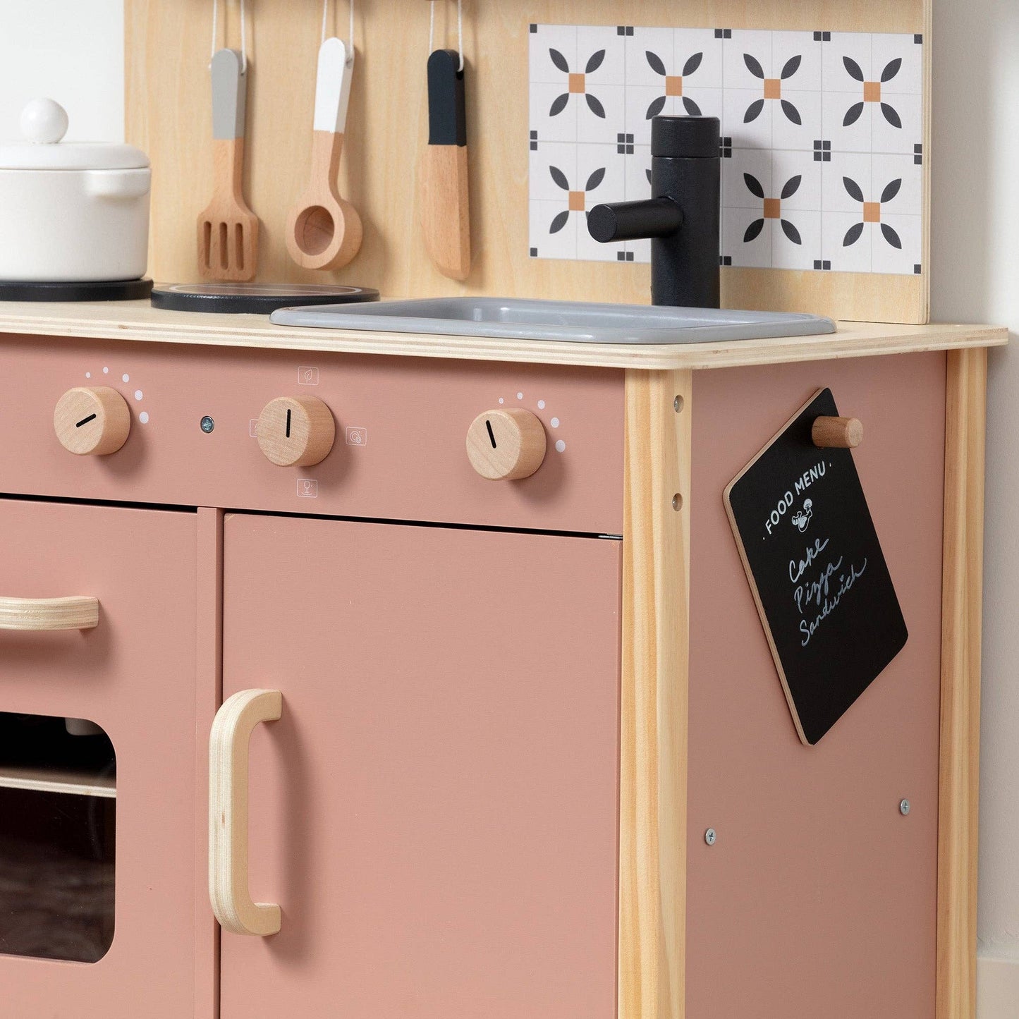 Wooden Play Kitchen Set