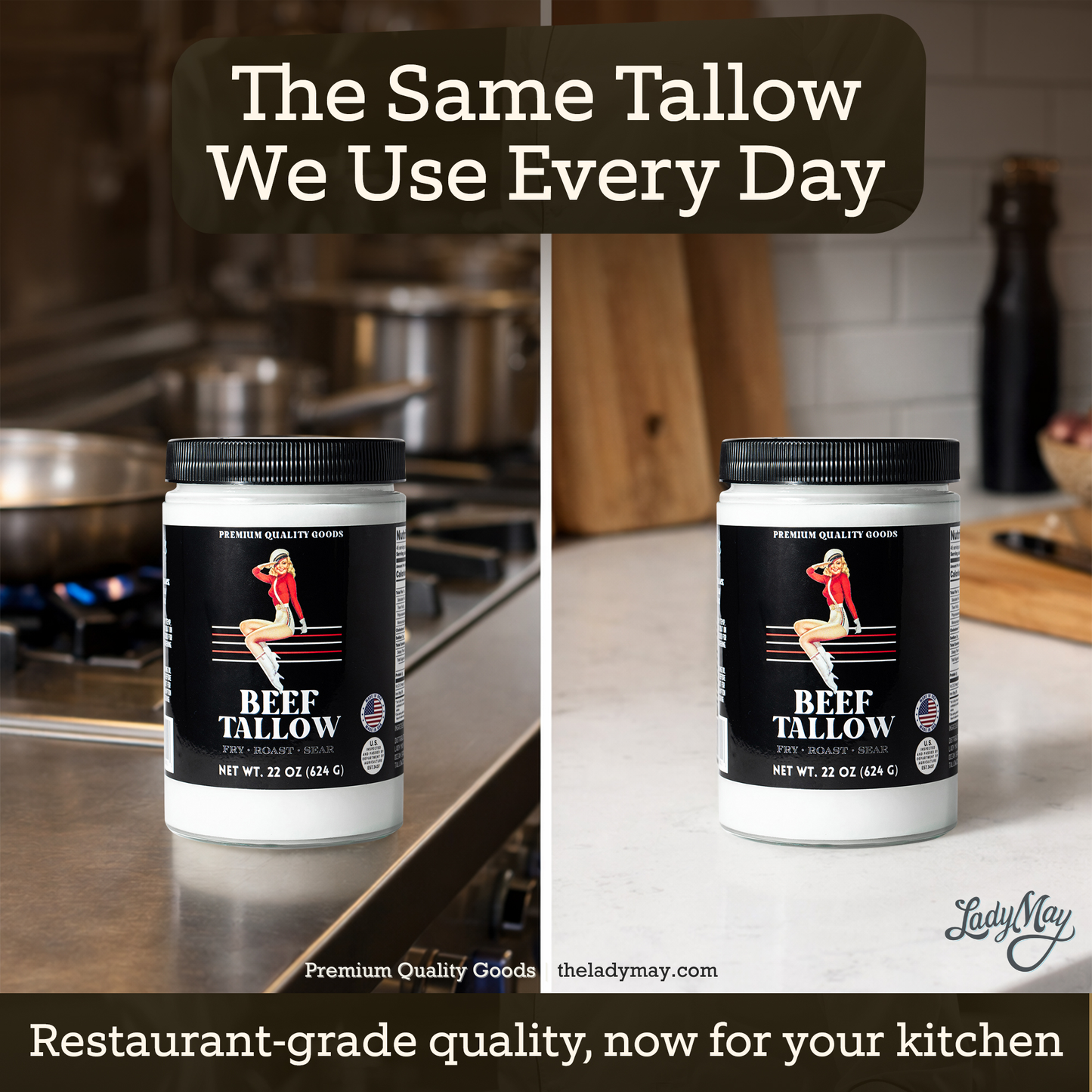 22oz Premium Grass-Fed Beef Tallow