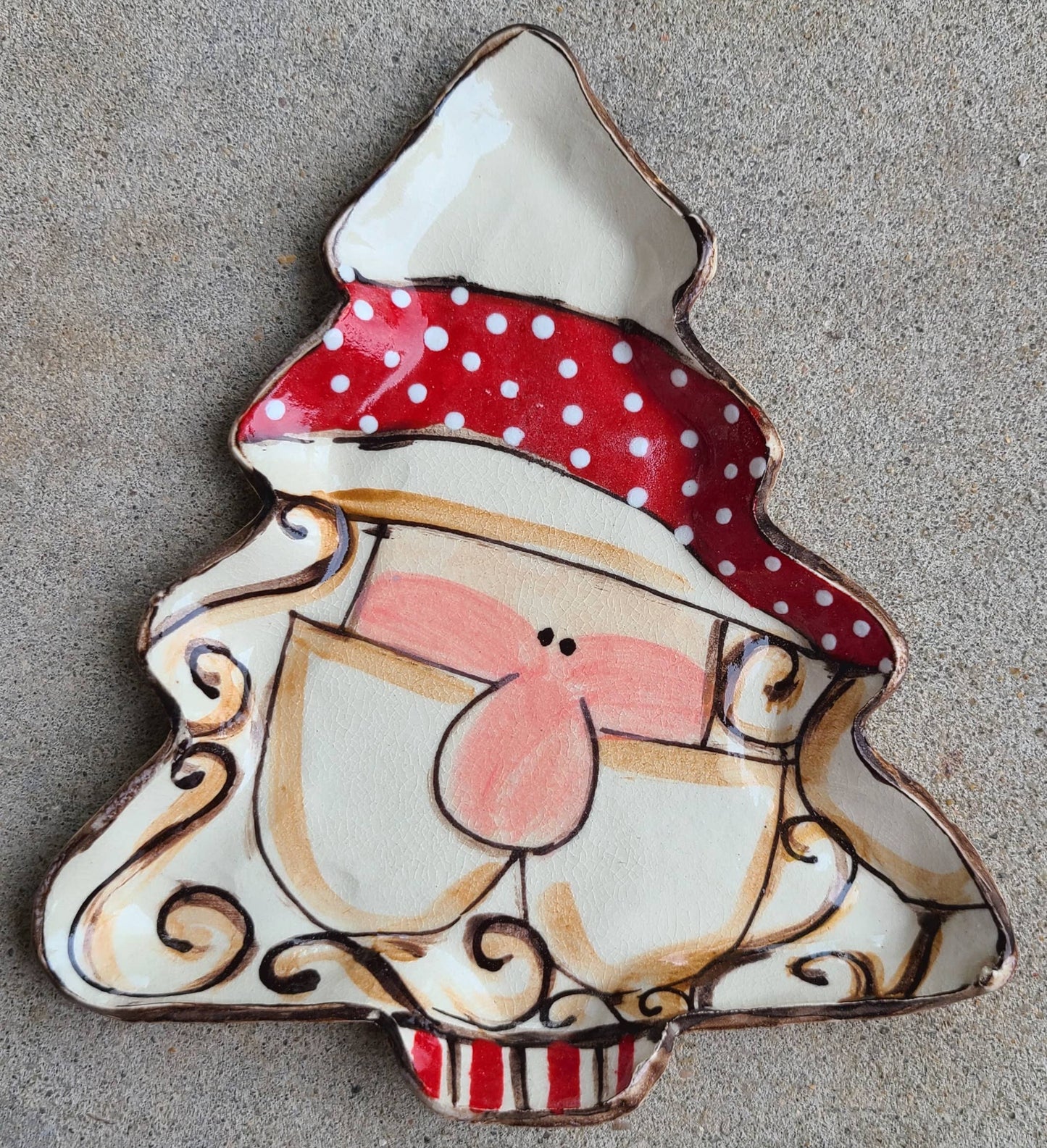 Santa Tree Plate