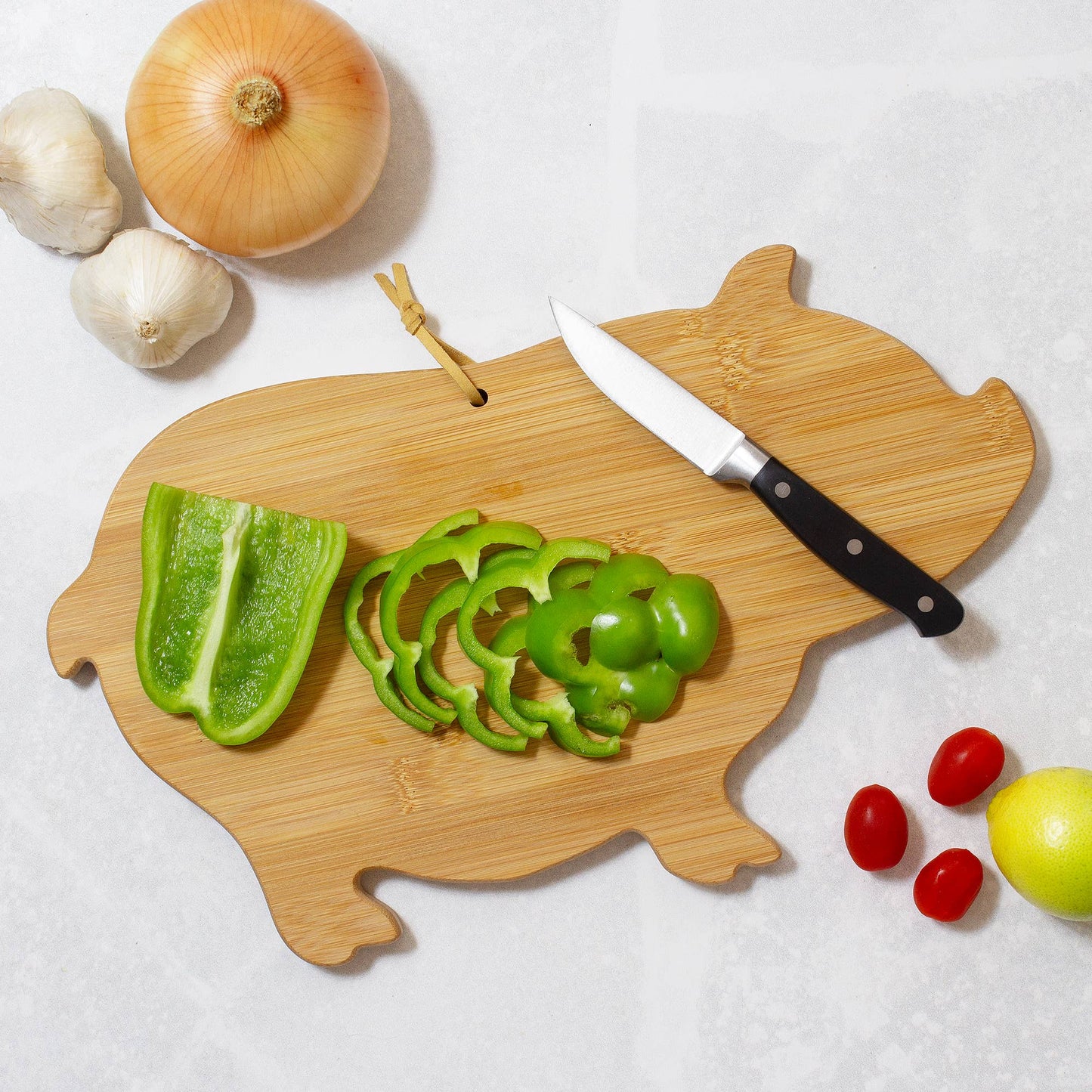 Pig Shaped Cutting Board & Charcuterie Serving Board