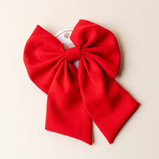 Red Classic Hair Bow