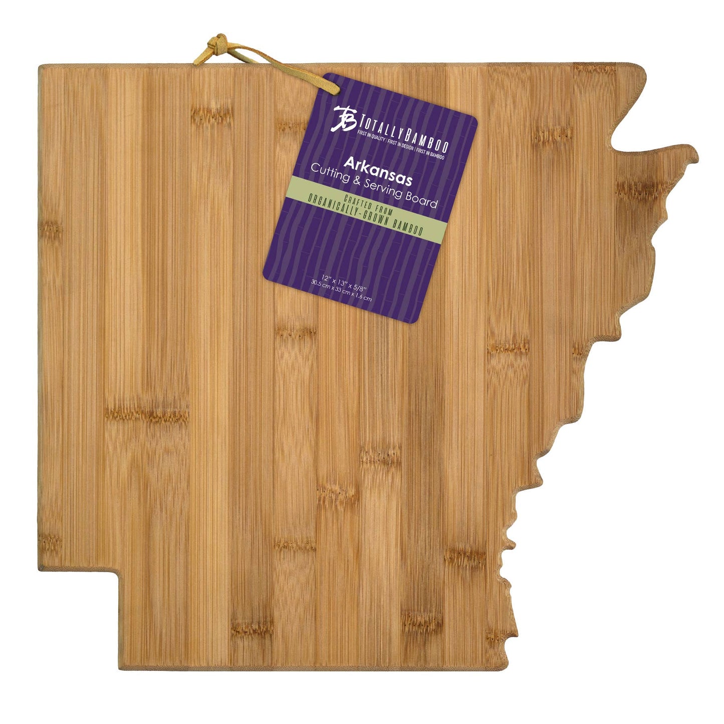 Arkansas State-Shaped Bamboo Serving & Cutting Board
