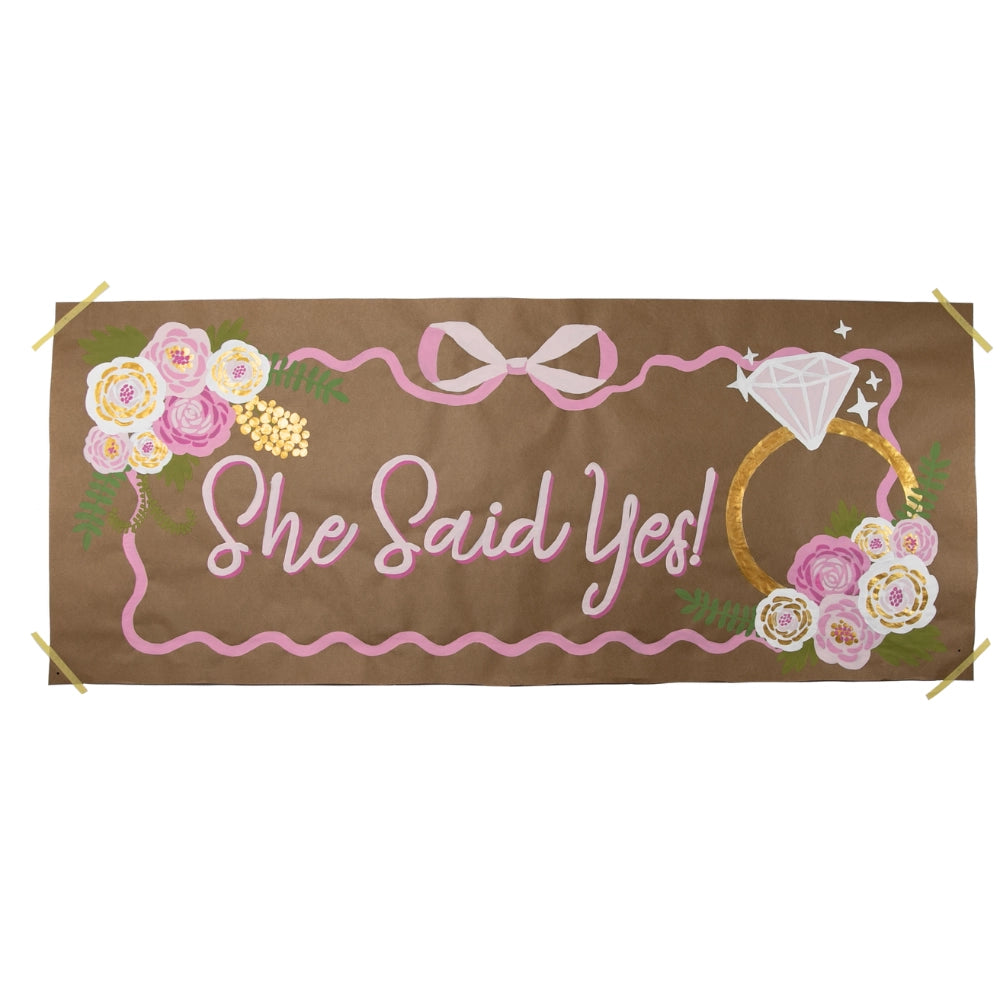 She Said Yes! DIY Banner by Numbers Kit
