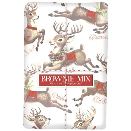 Retro Reindeer Brownie Mix w/ Tea Towel
