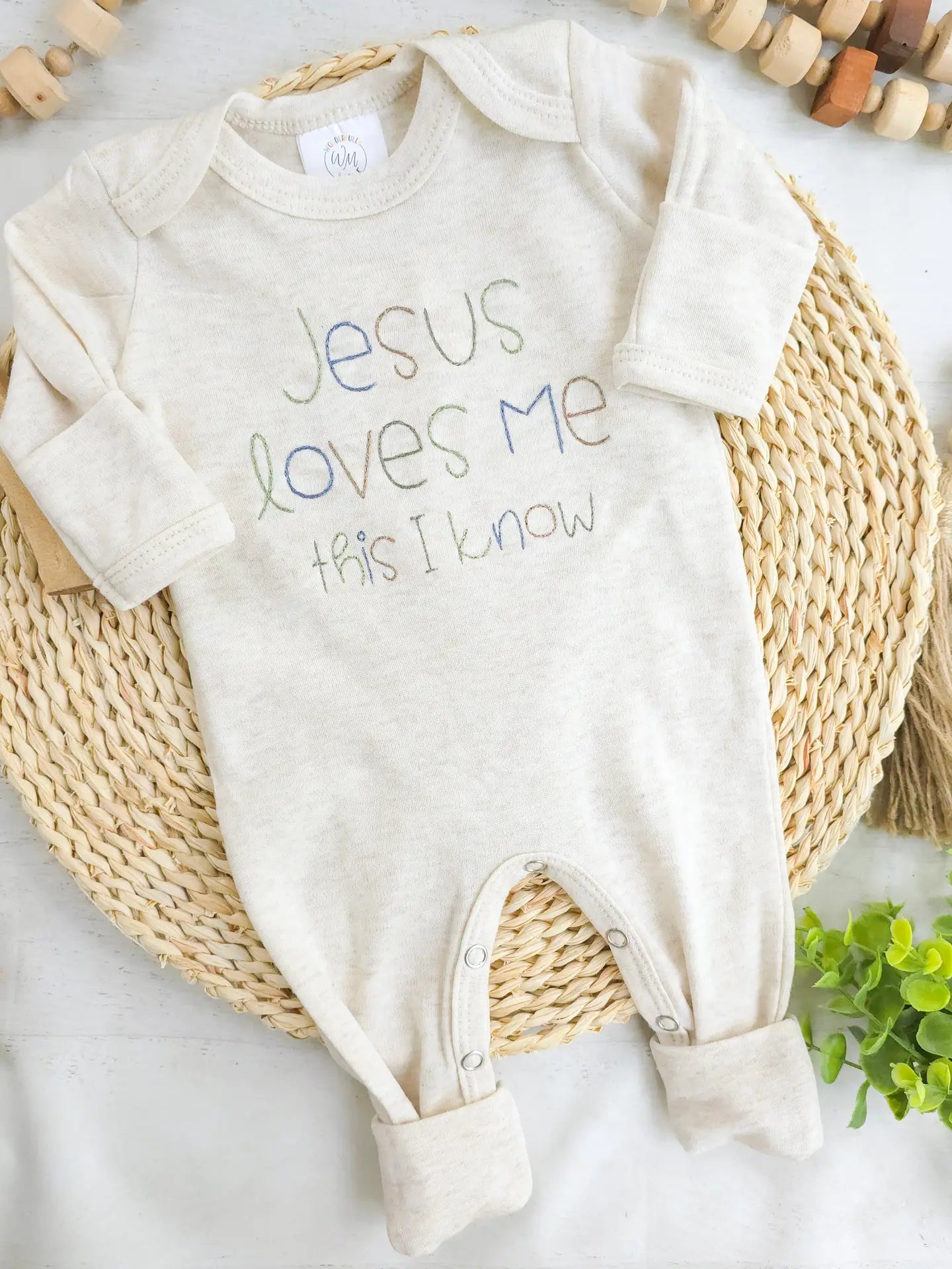 Jesus Loves Me Baby Romper | Boy or Girl