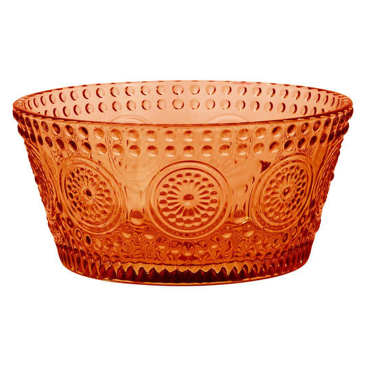 Umber Codi Glass Bowl Round