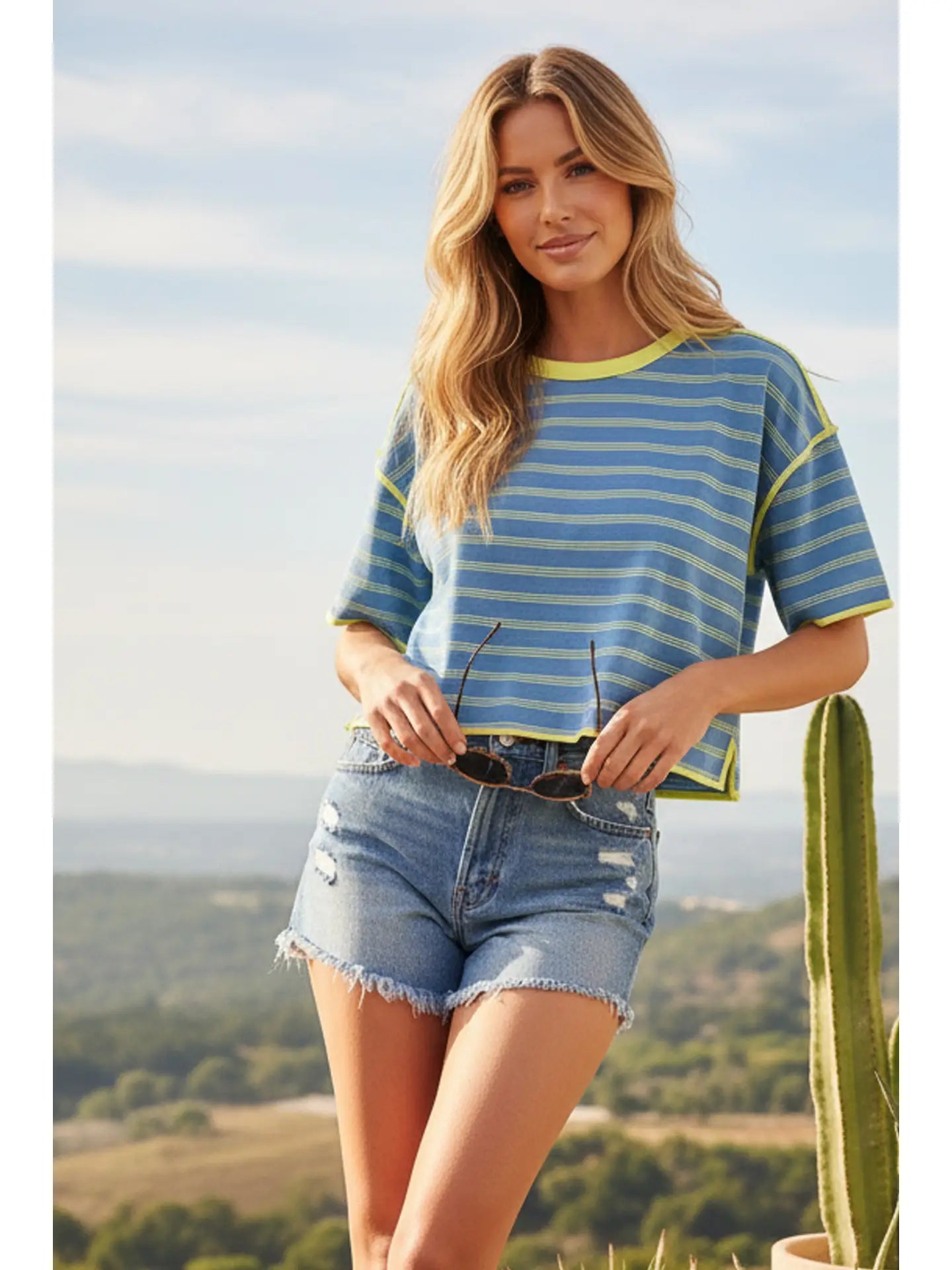 The Coastal Candy Stripe Top