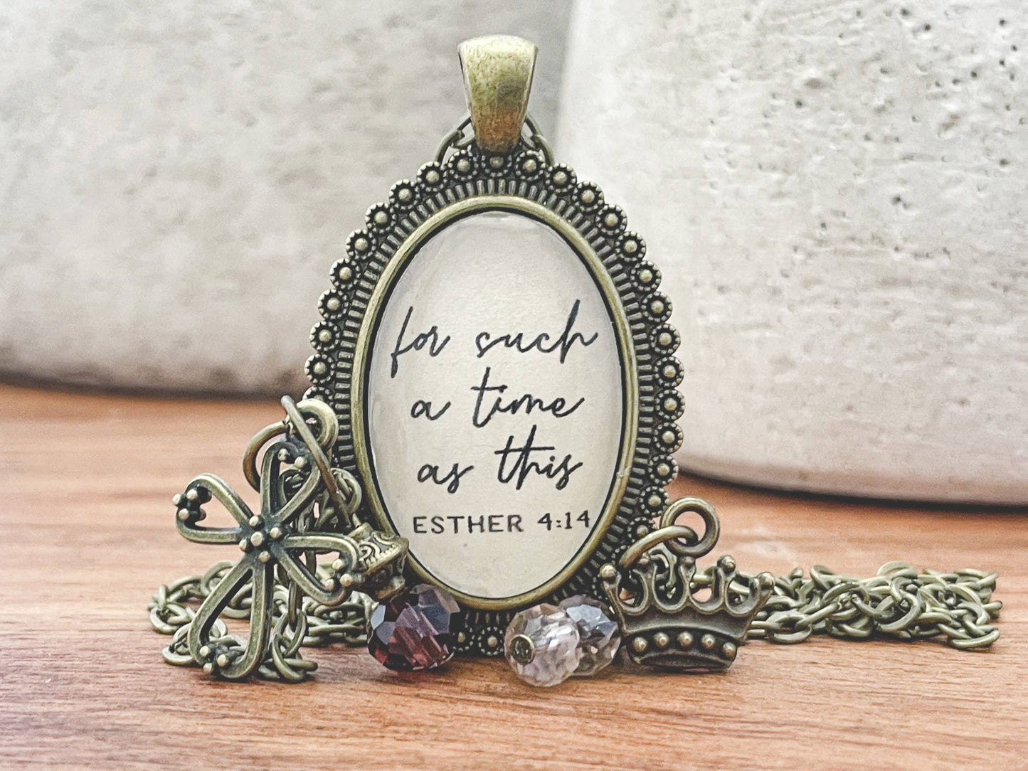 For such a time as this Esther 4:14 scripture quote jewelry