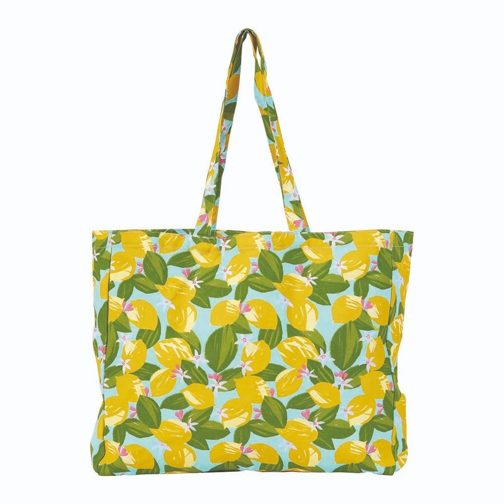 Lemon Blossoms Canvas Tote Bag