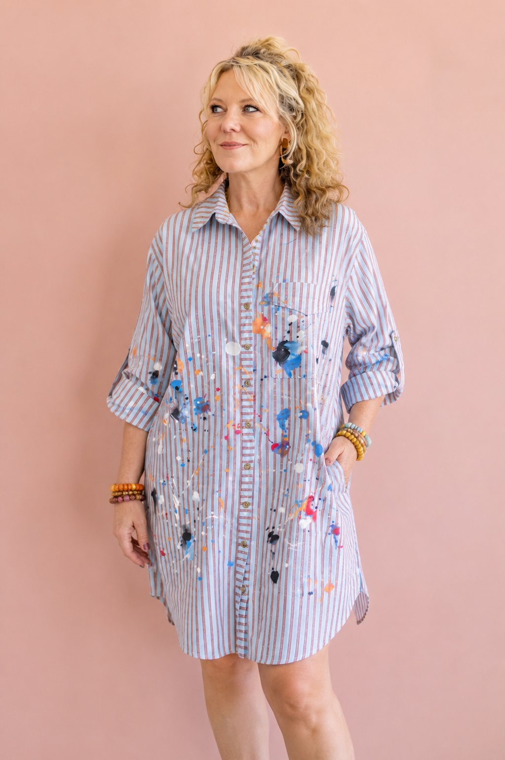 The Tabitha Artist Shirt Dress
