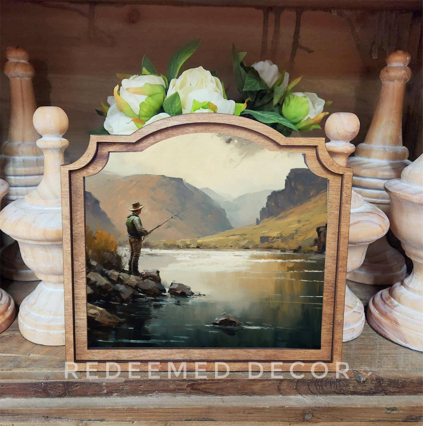 Provincial Fisherman Framed Art