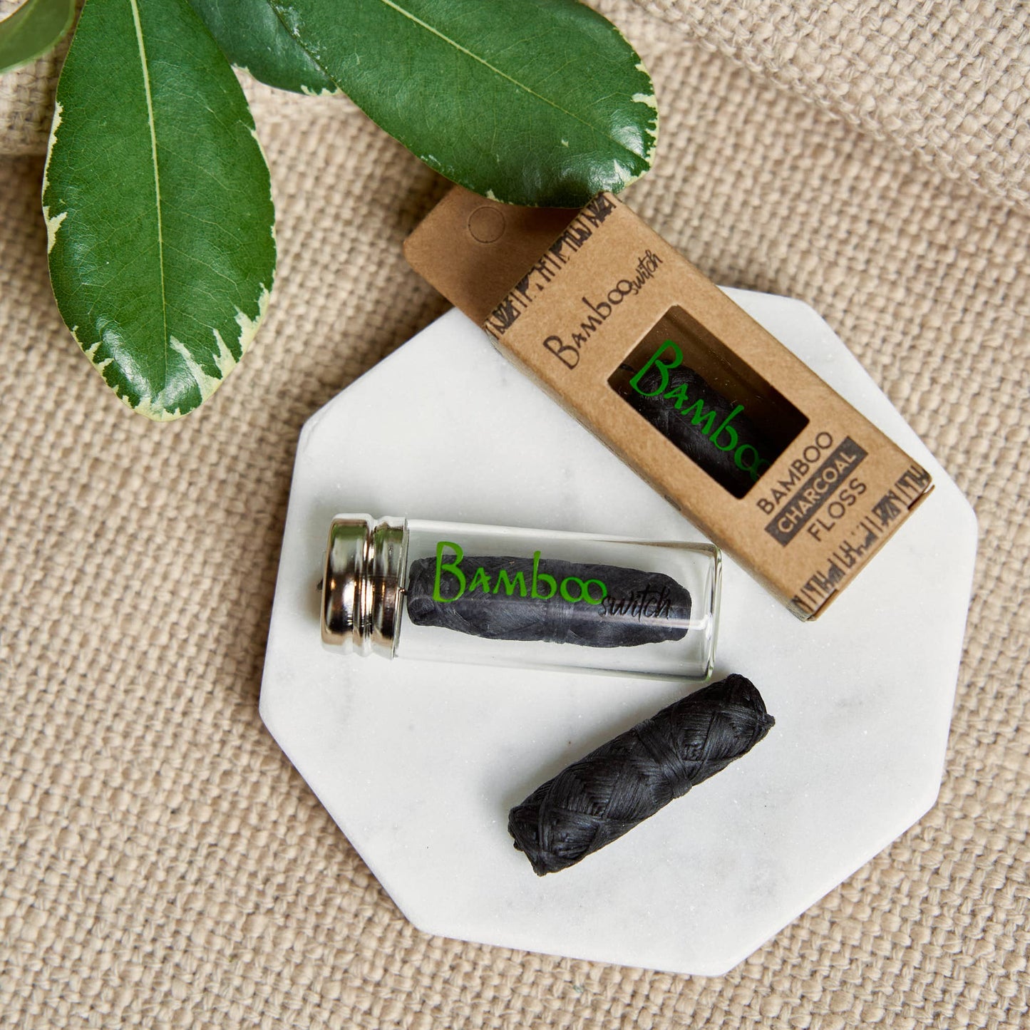 Vegan Bamboo Floss Charcoal Infused