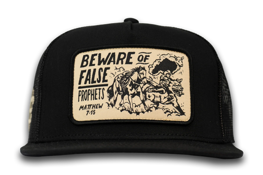 Cowboy Hustle "Beware of False Prophets" Christian Trucker Hat