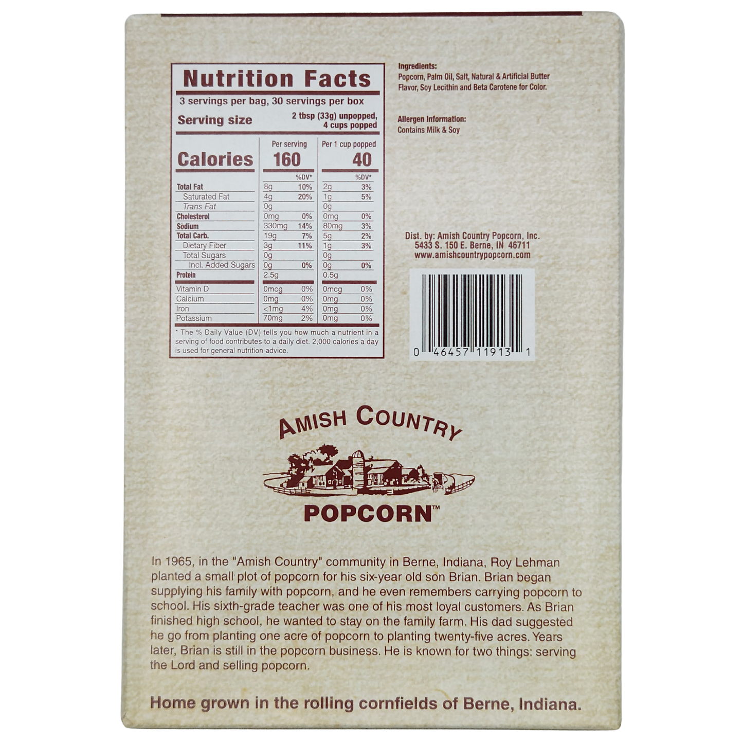 10pk Microwave Butter Ladyfinger Popcorn