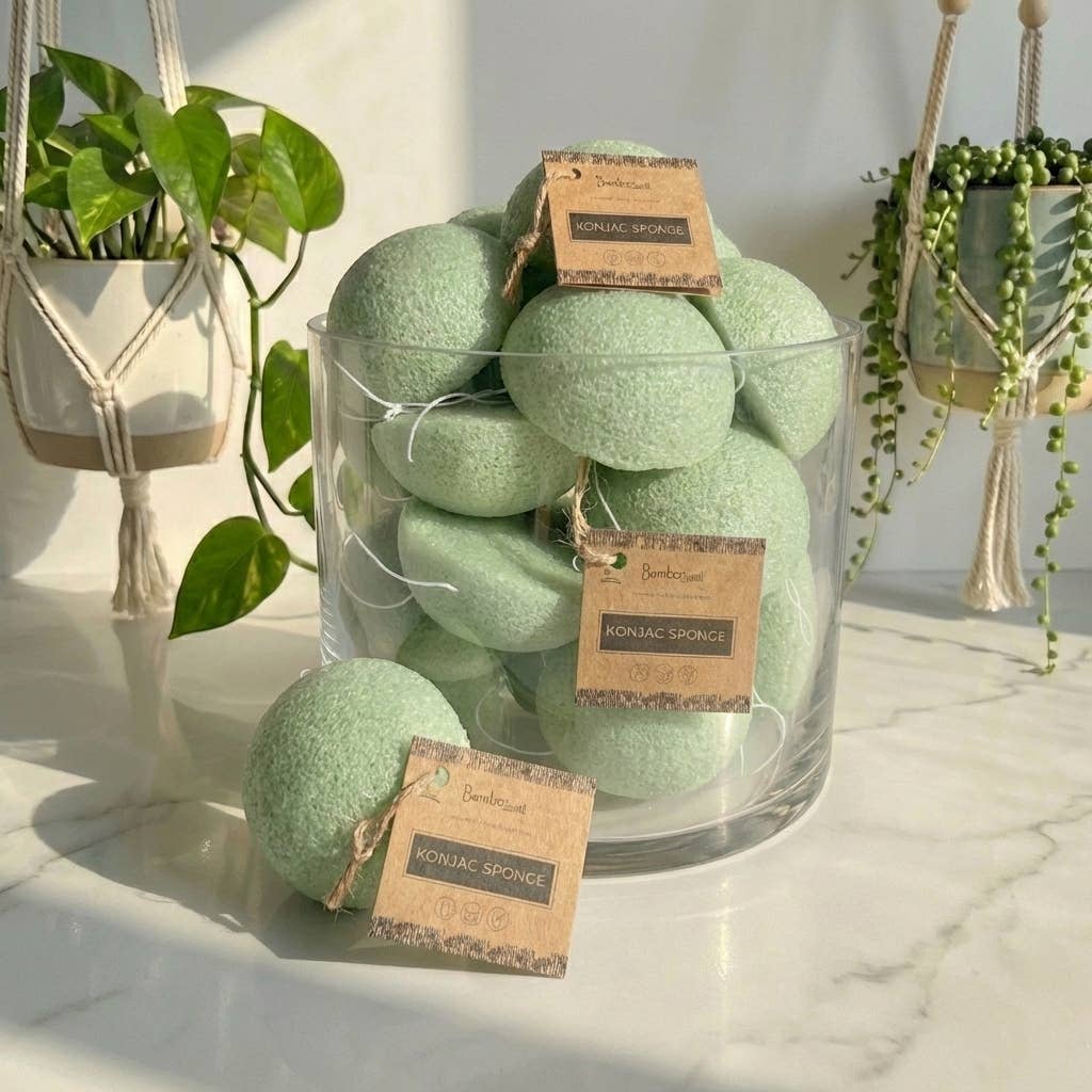 Rust Konjac Facial Cleansing Sponge
