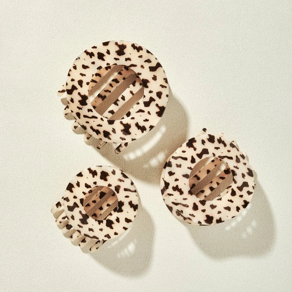 TELETIES Circle Flat Hair Clip – Multiple Sizes & Colors