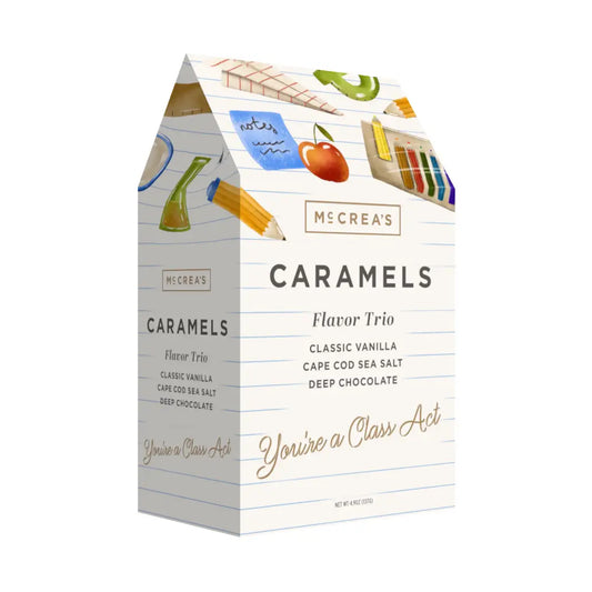 McCrea's Class Act Gourmet Caramel Gift Box | Vanilla, Sea Salt & Chocolate