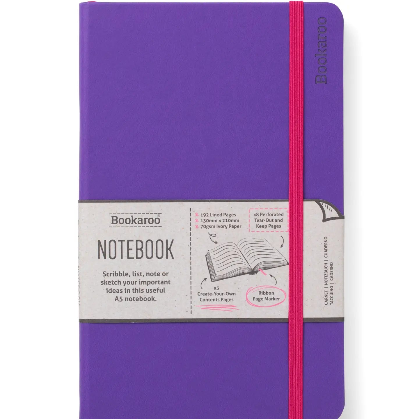 Purple Bookaroo Notebook