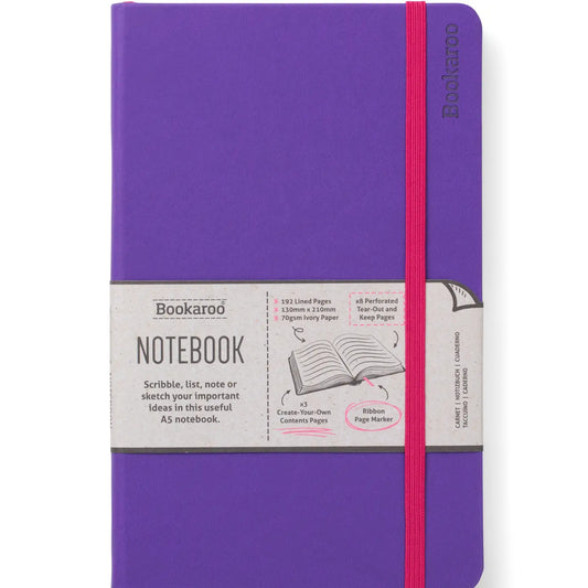 Purple Bookaroo Notebook
