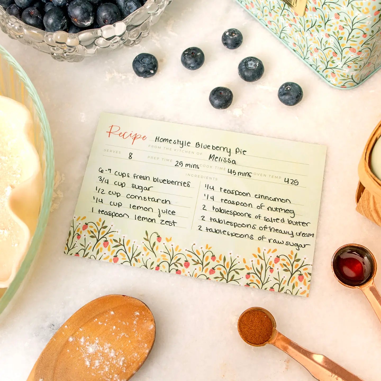 Strawberry Meadow Recipe Cards
