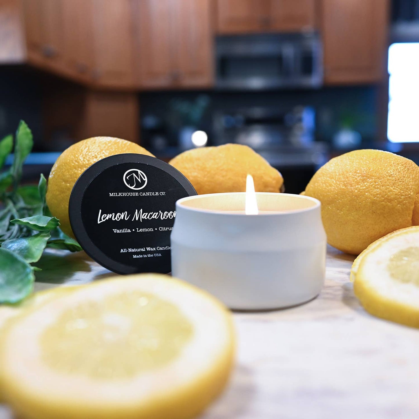 Lemon Macaroon Traveler Tin Candle
