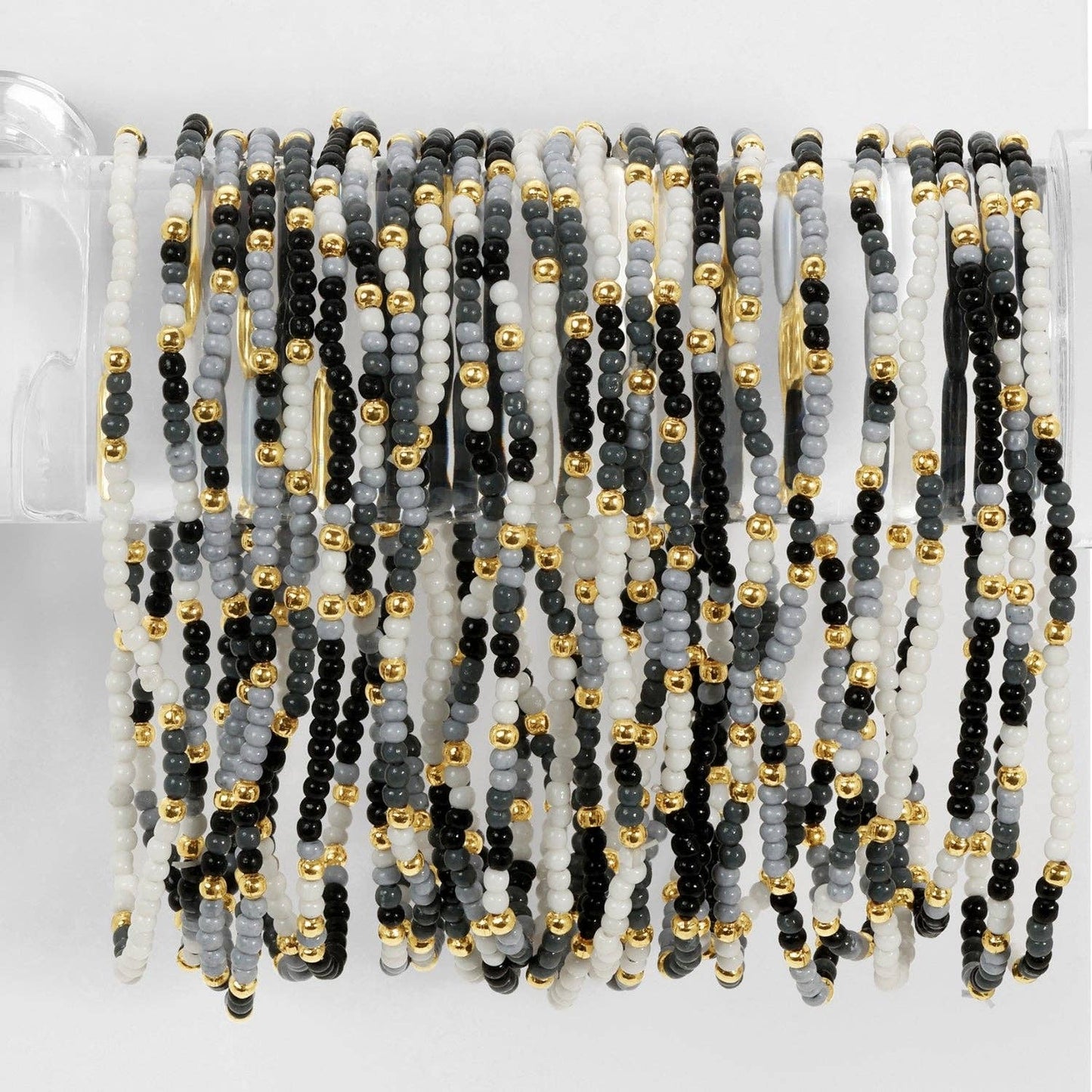 Asst 2mm Stretch Seed Bead Bracelets