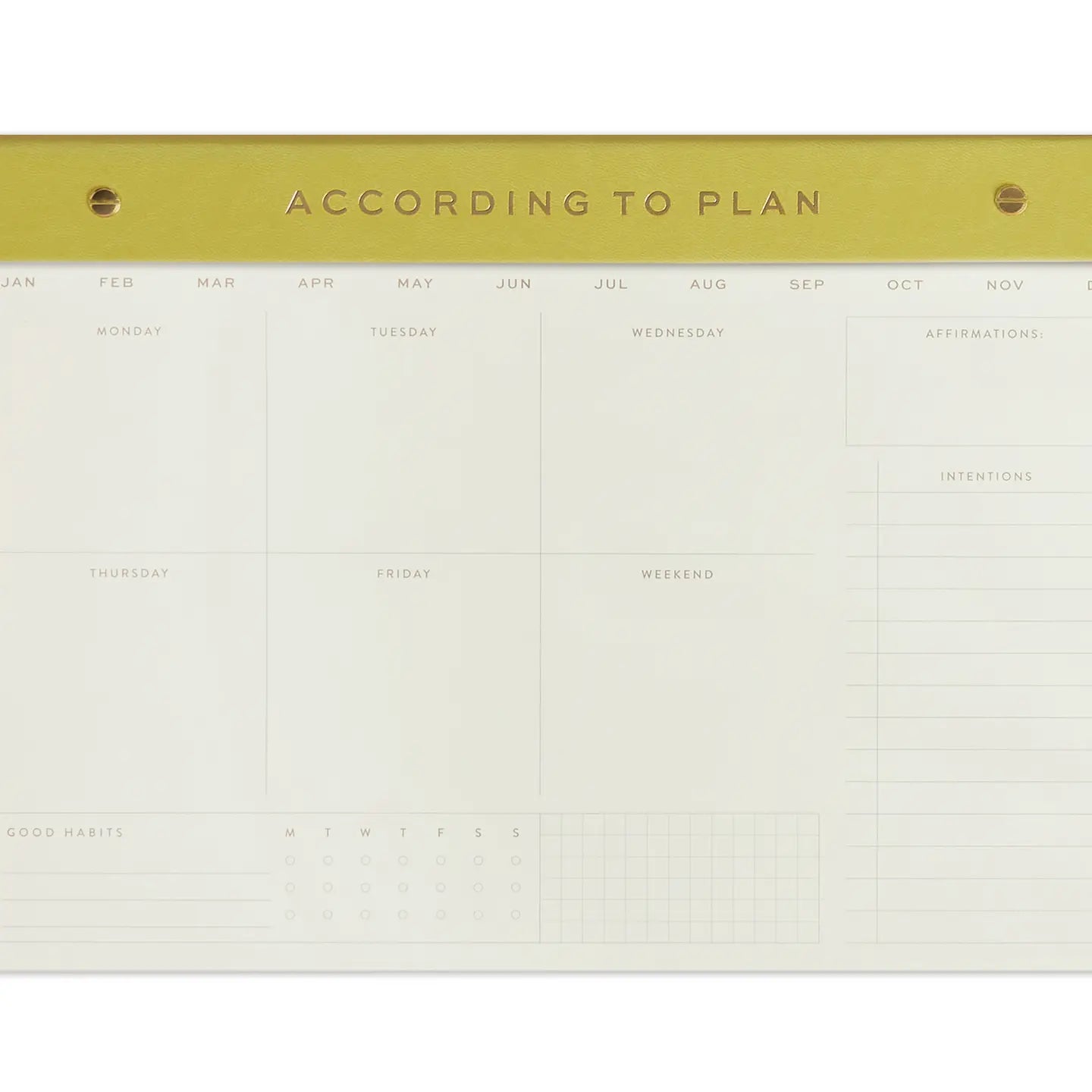 Matcha Weekly Postbound Notepad