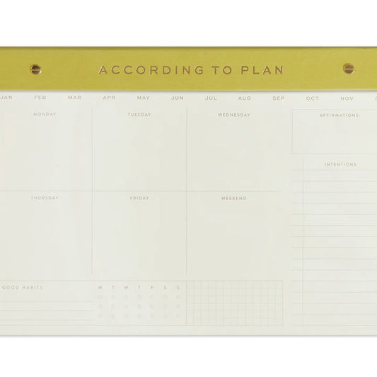 Matcha Weekly Postbound Notepad