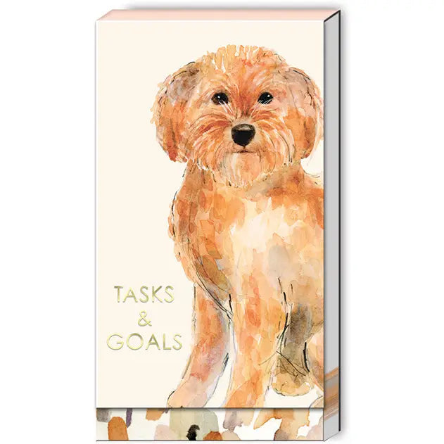 Golden Doodle Foldover Notepad