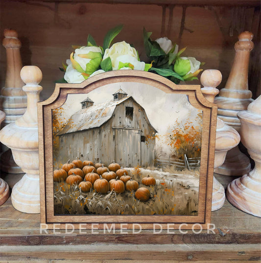 Provincial Harvest Barn Framed Art