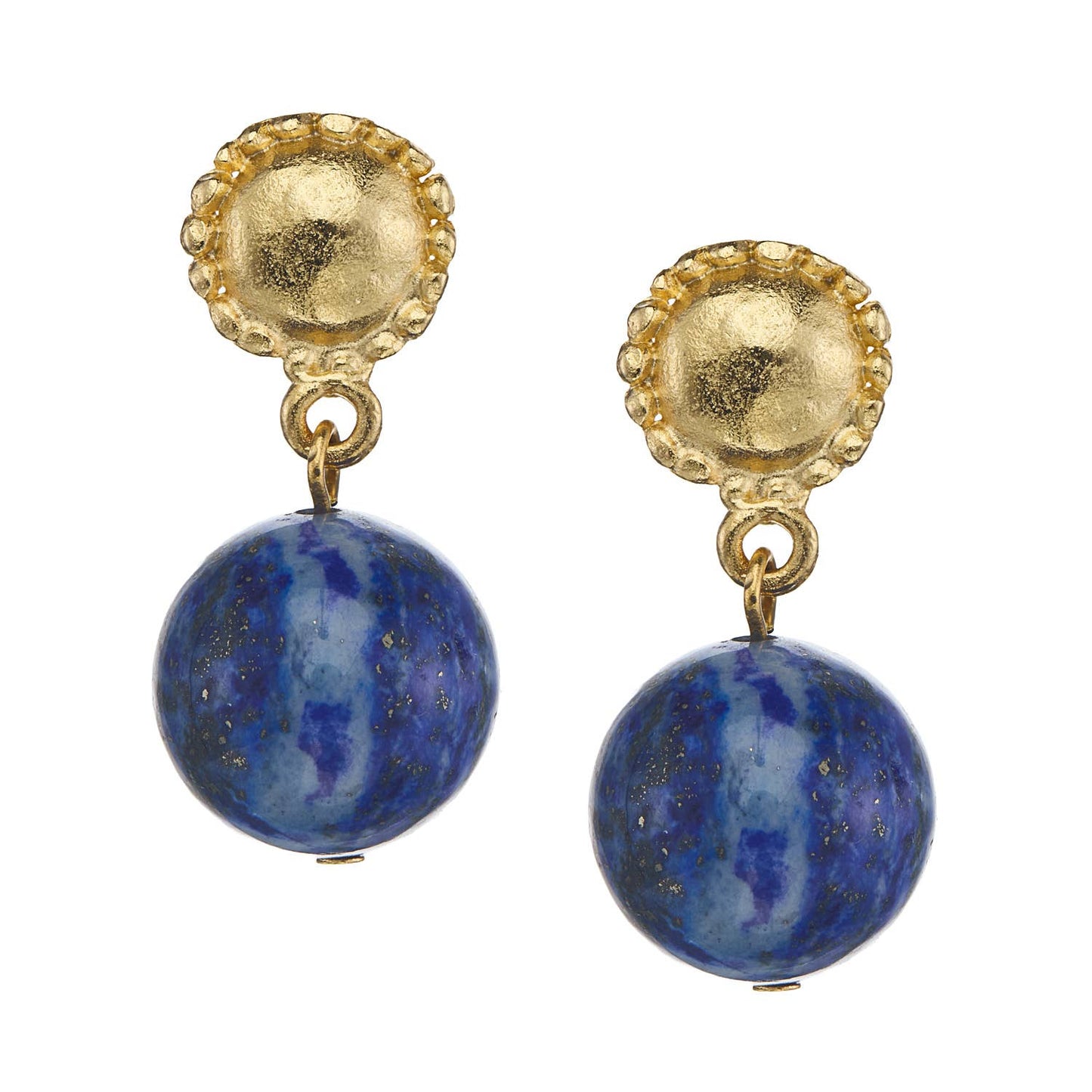 Blue Lapis Drop Earrings