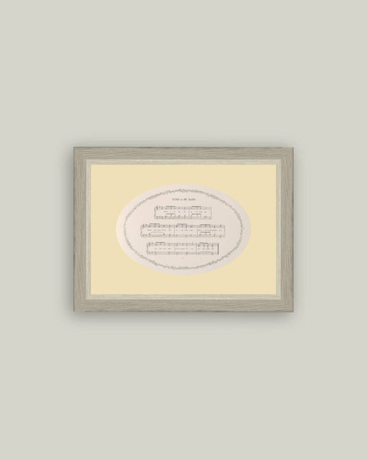 Hush-a-Bye Baby Framed Antique Art: 6x4