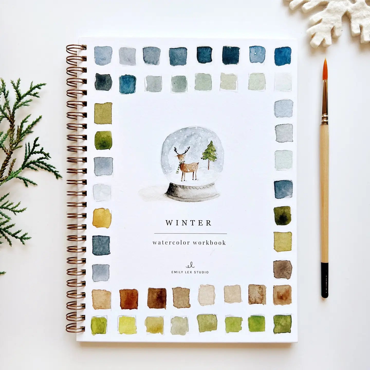 Christmas Watercolor Workbook