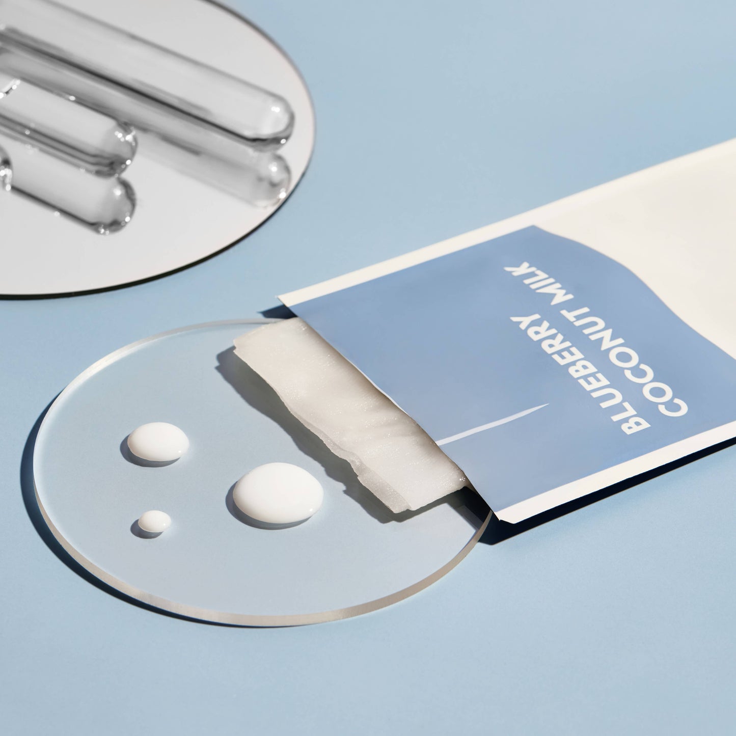 Blueberry Coconut Milk Firming Plant-Based Milk Sheet Mask: With Peg Hole