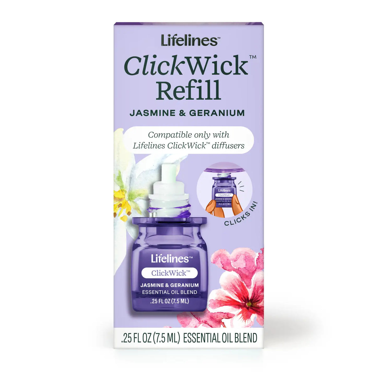 Lifelines ClickWick® Essential Oil Refills | 100% Pure Essential Oils