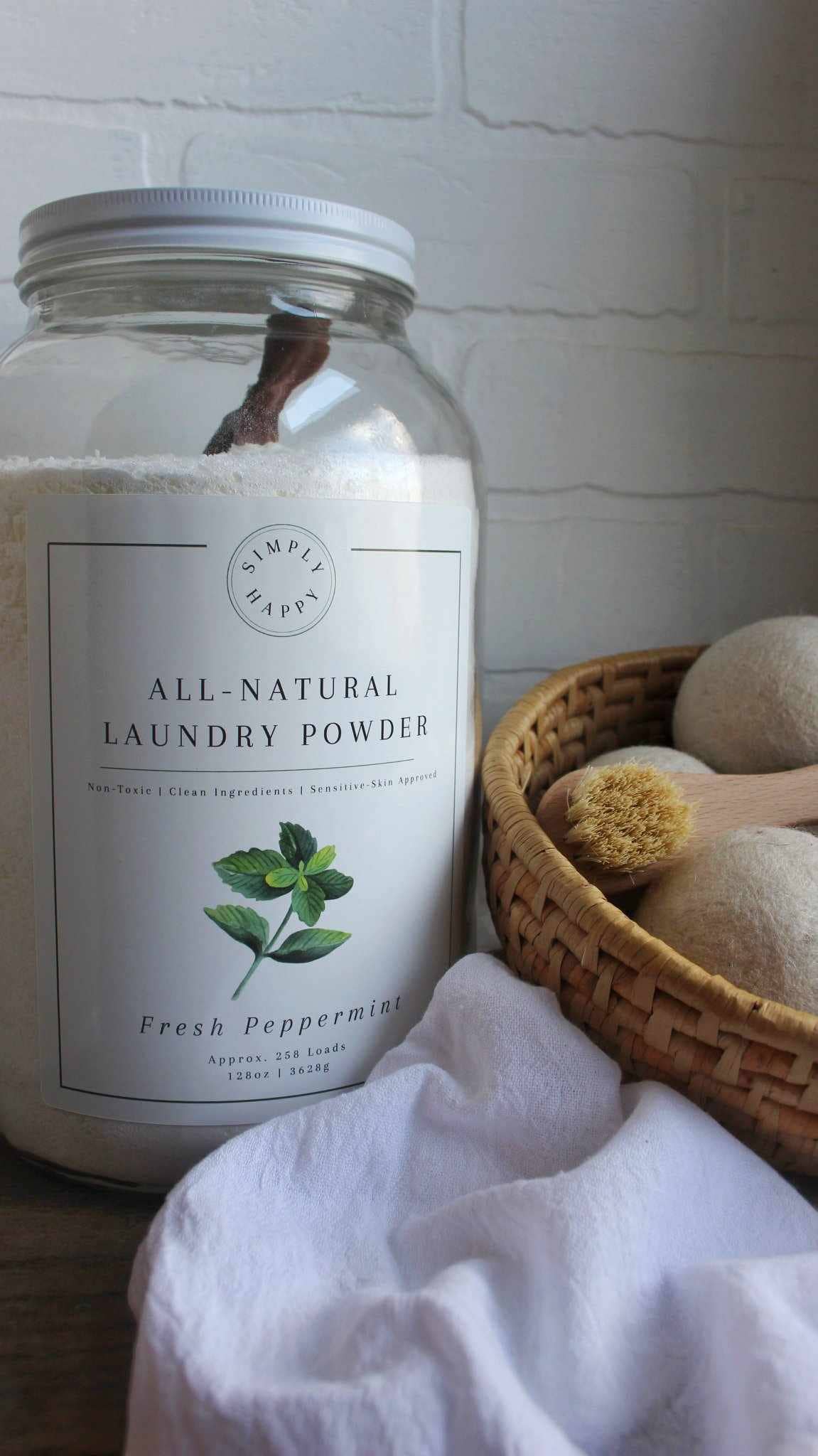 Fresh Peppermint All-Natural Laundry Powder