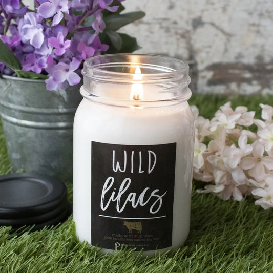 Wild Lilacs Mason Jar Candle