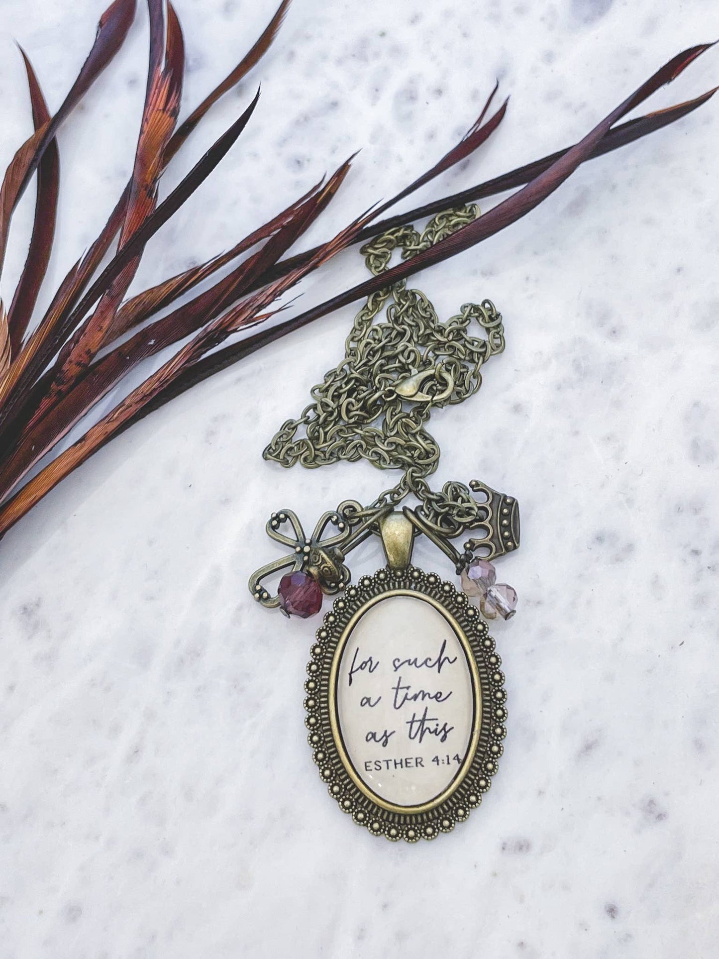 For such a time as this Esther 4:14 scripture quote jewelry