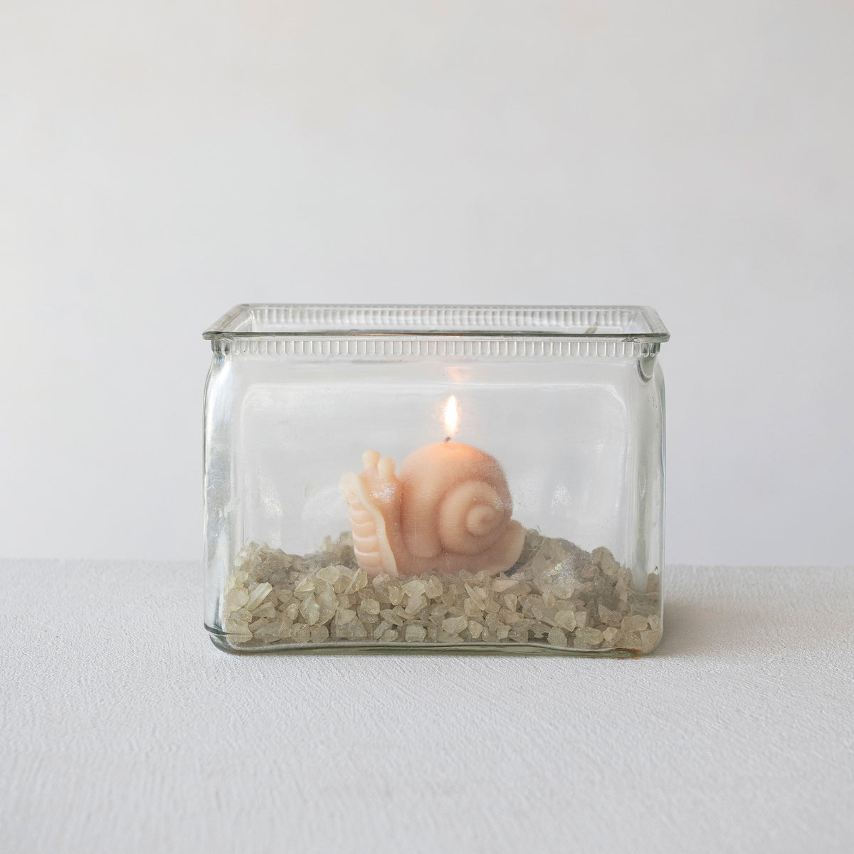 Snail Shaped Sculptural Candle | Cream Unscented Candle