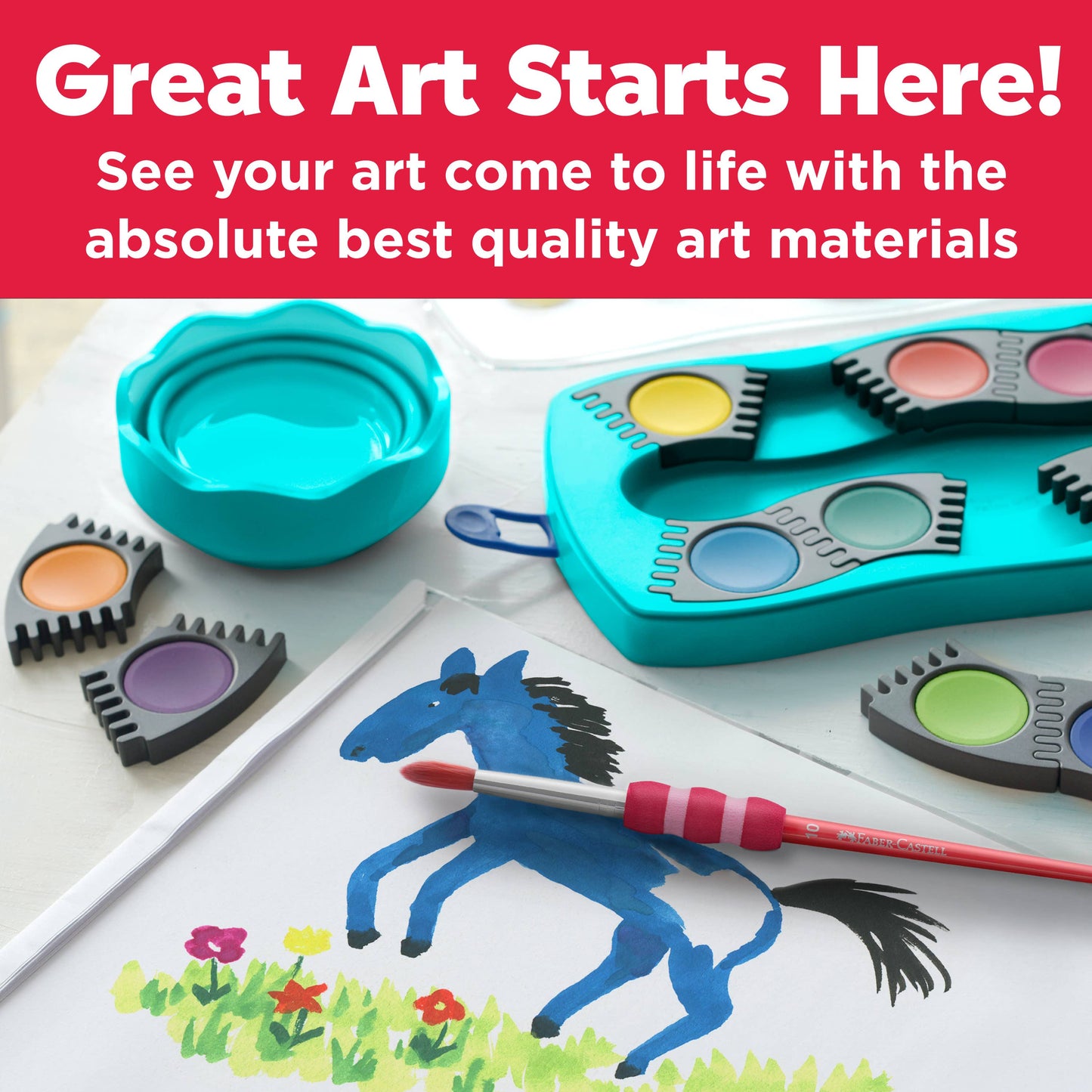 Clic & Go Collapsable Water Cup for Painting
