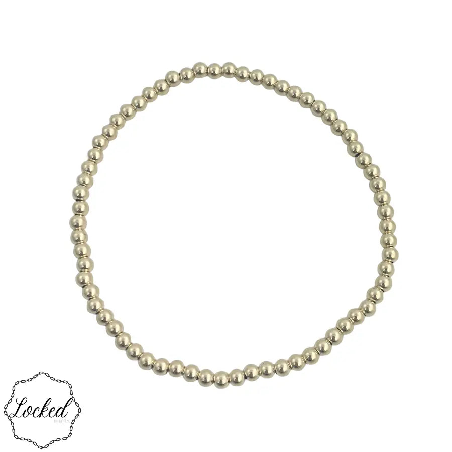 Classic 3mm | Gold Filled Beaded Bracelet