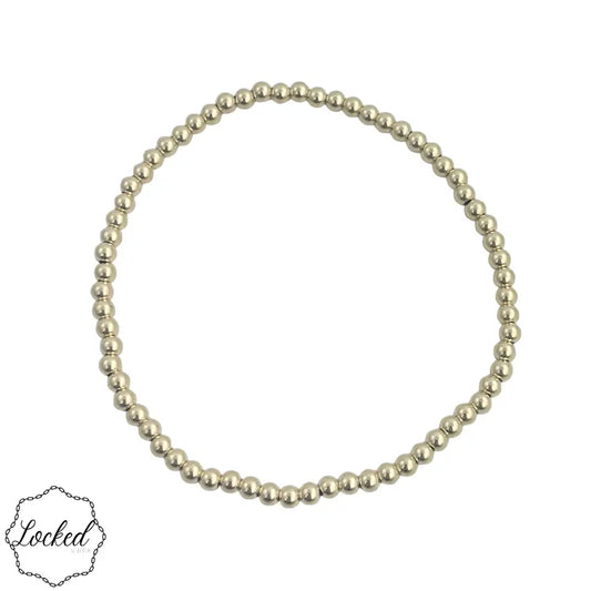 Classic 3mm | Gold Filled Beaded Bracelet