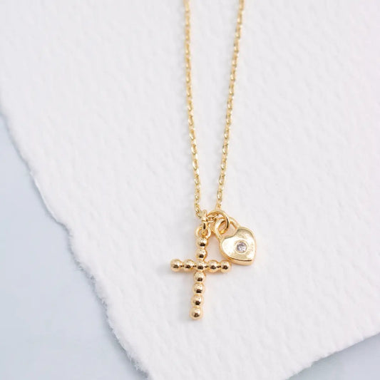 The Grace Cross & Heart Necklace