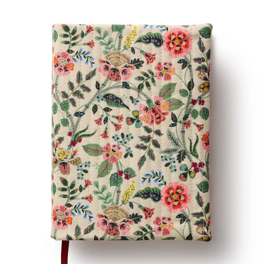 Gracie Quilted Journal | Floral Hardcover Journal with Ribbon Bookmark