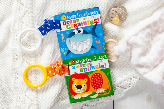 Never Touch Book Set (Stroller Clip-On, Stocking Stuffers)