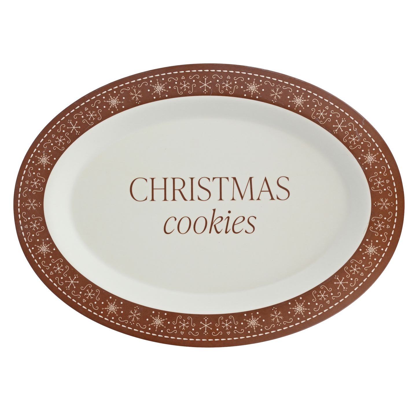 Gingerbread Oval Cookie Tray