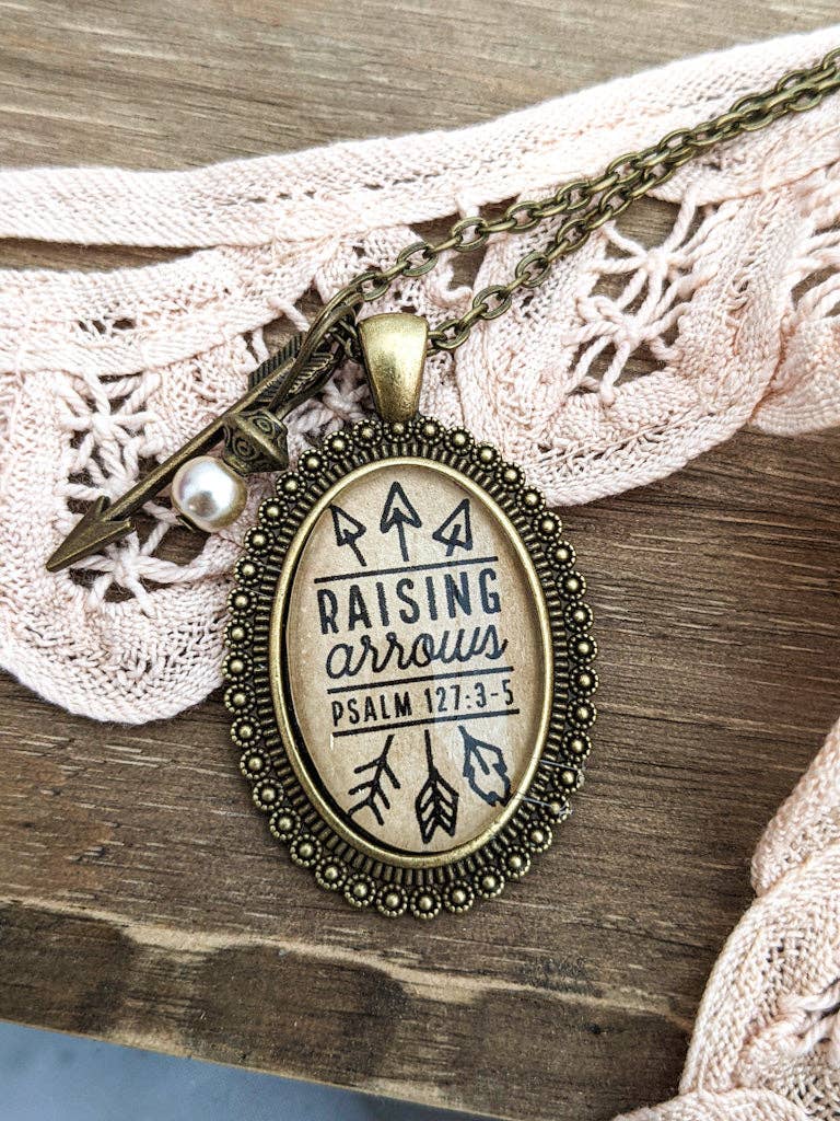 Raising Arrows Psalm 127 3-5 necklace