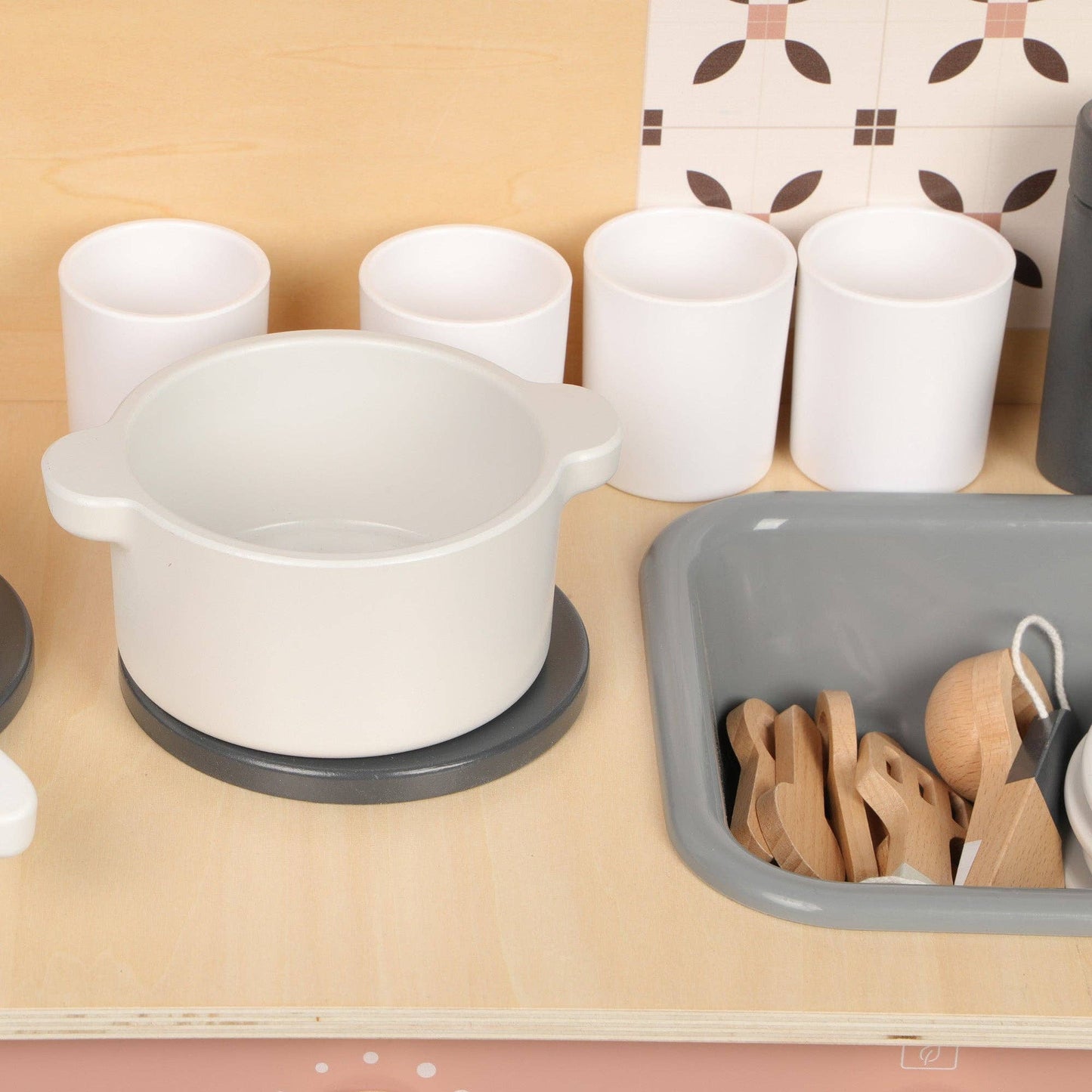 Wooden Play Kitchen Set
