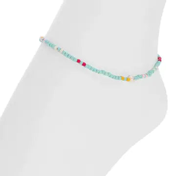 Seaside Pearl Seed Bead Anklet