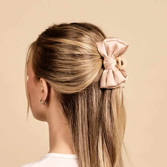 Mini Satin Bow Claw Clip |